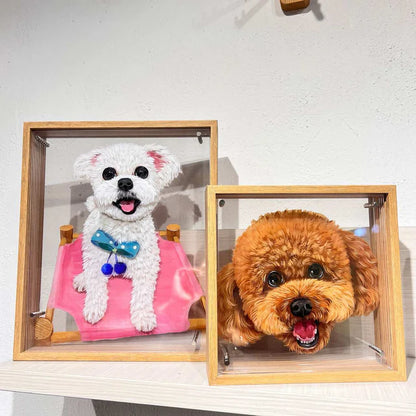 3D Pet Portrait(Hand-Painted)